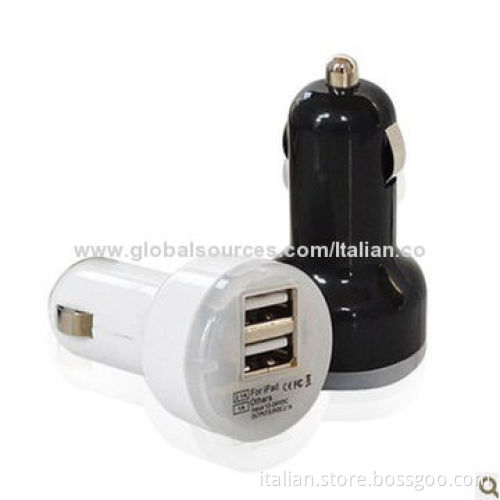 Factory selling 5V/2.1A dual USB port car chargerNew